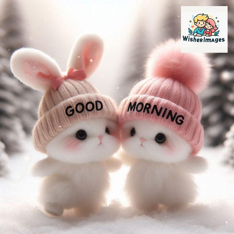 cute rabbit couple cartoon bunny good morning images rabbit good morning images funny (1)