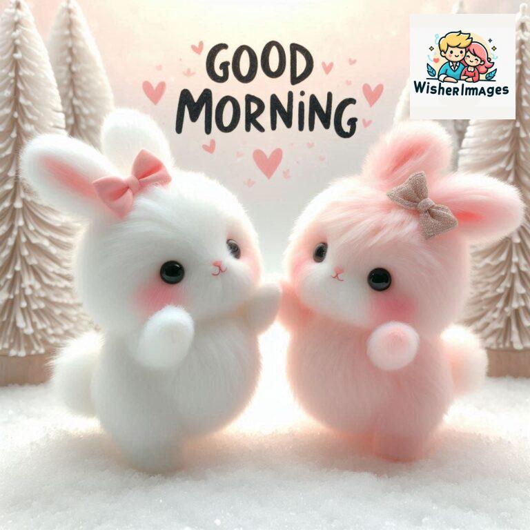 cute rabbit couple cartoon bunny good morning images rabbit good morning images funny (10)