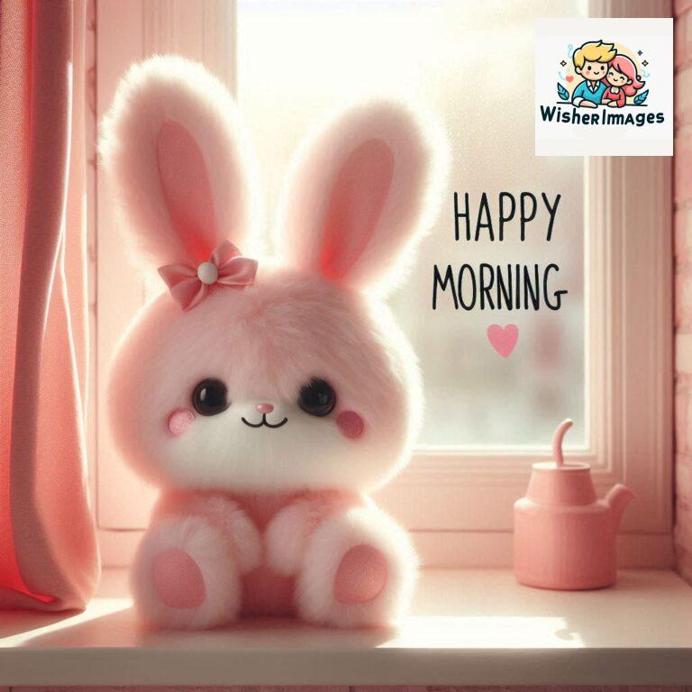 cute rabbit couple cartoon bunny good morning images rabbit good morning images funny (11)