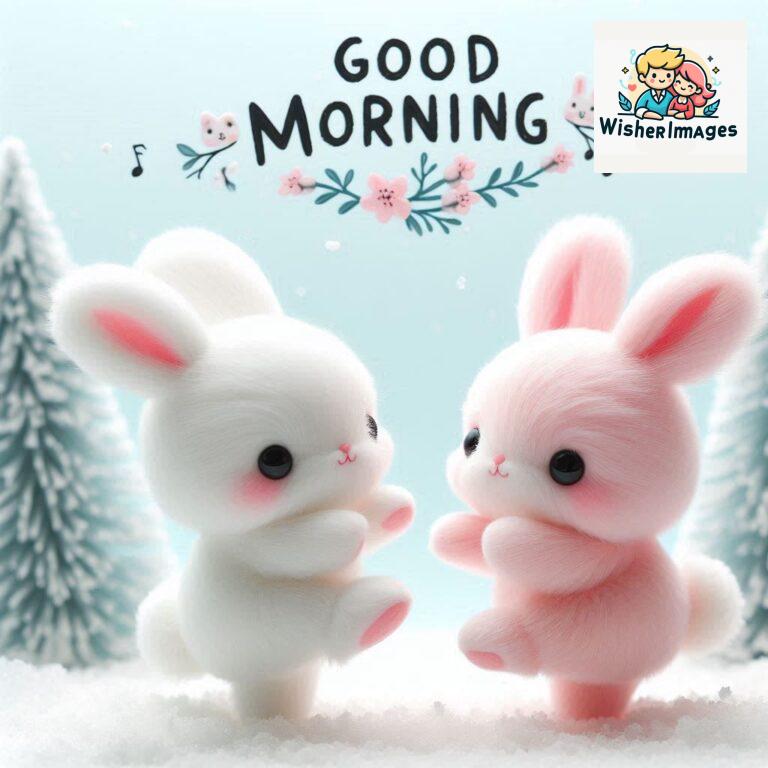 cute rabbit couple cartoon bunny good morning images rabbit good morning images funny (11)