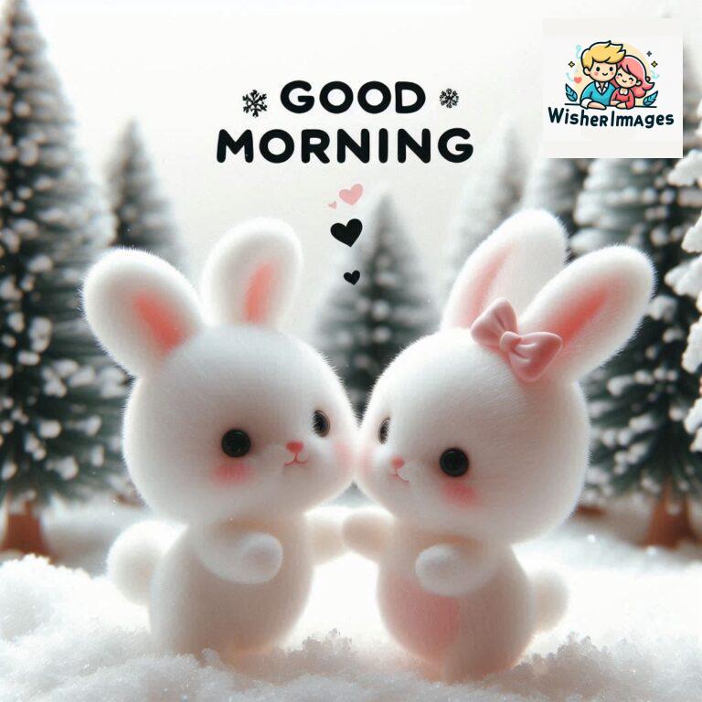 cute rabbit couple cartoon bunny good morning images rabbit good morning images funny (13)