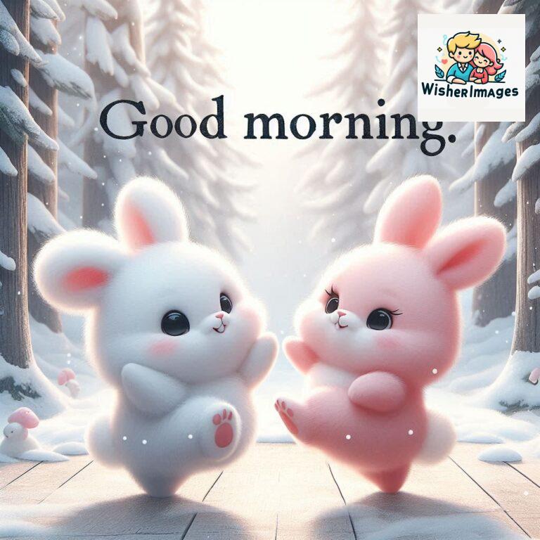 cute rabbit couple cartoon bunny good morning images rabbit good morning images funny (14)