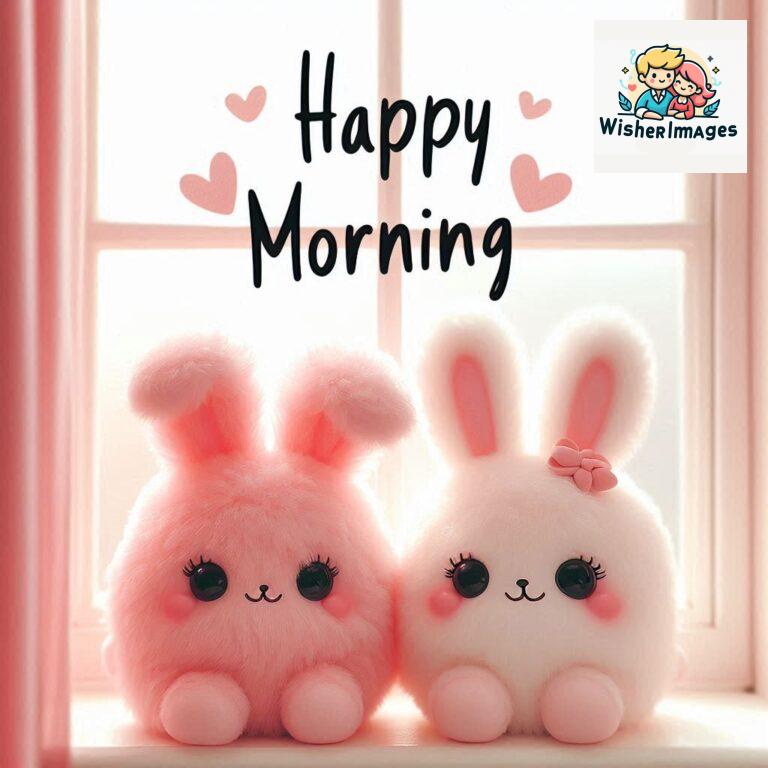 cute rabbit couple cartoon bunny good morning images rabbit good morning images funny (15)