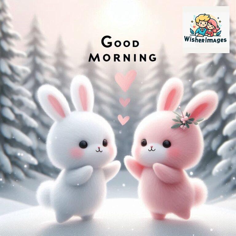 cute rabbit couple cartoon bunny good morning images rabbit good morning images funny (17)