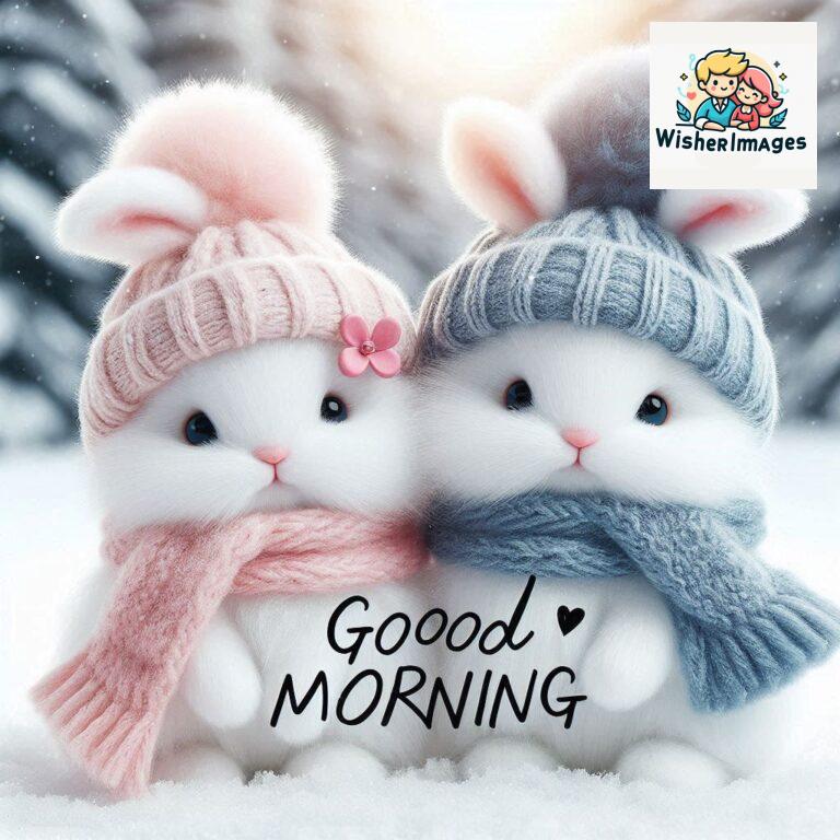 cute rabbit couple cartoon bunny good morning images rabbit good morning images funny (18)