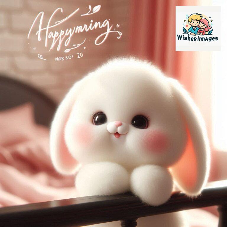 cute rabbit couple cartoon bunny good morning images rabbit good morning images funny (19)