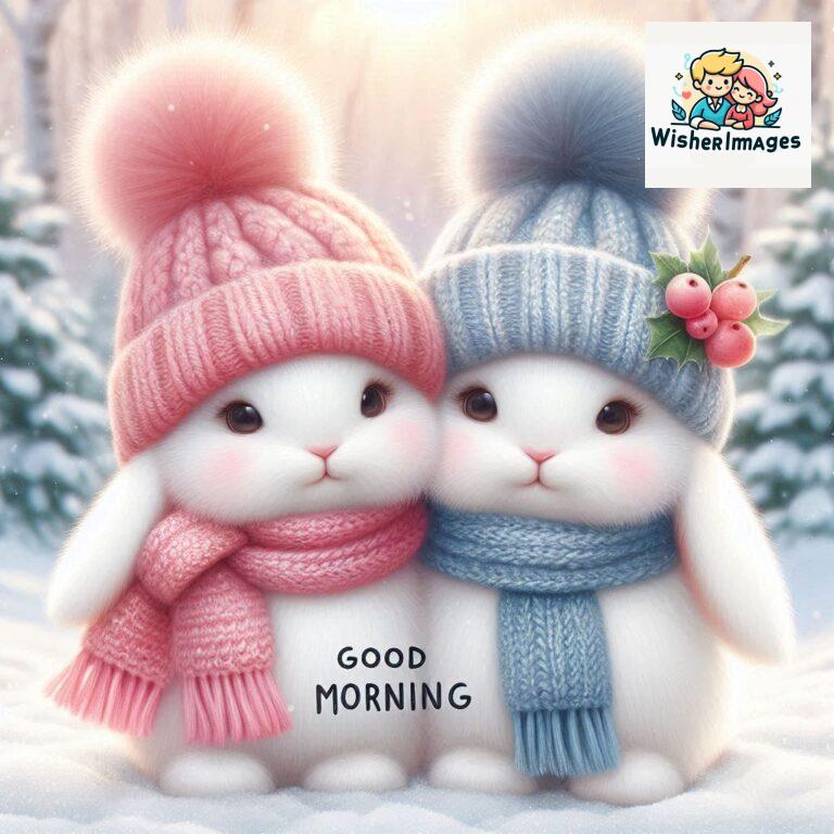 cute rabbit couple cartoon bunny good morning images rabbit good morning images funny (19)