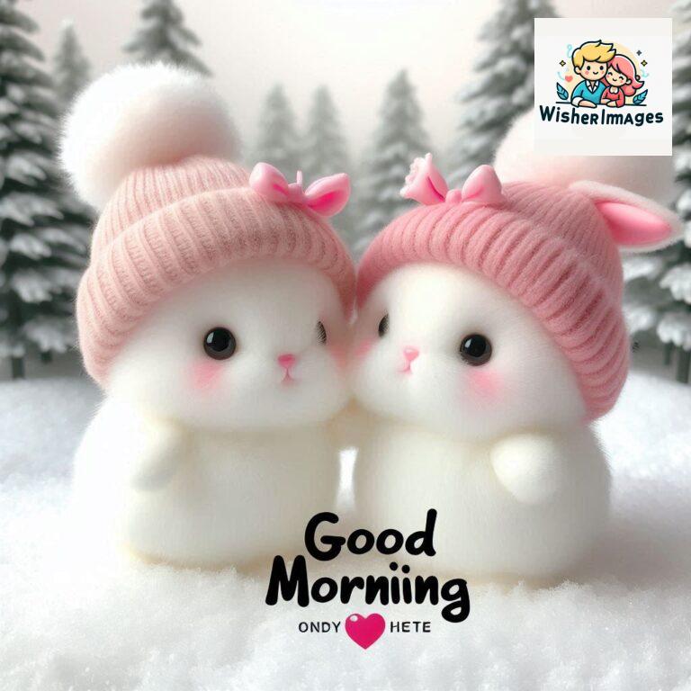 cute rabbit couple cartoon bunny good morning images rabbit good morning images funny (2)