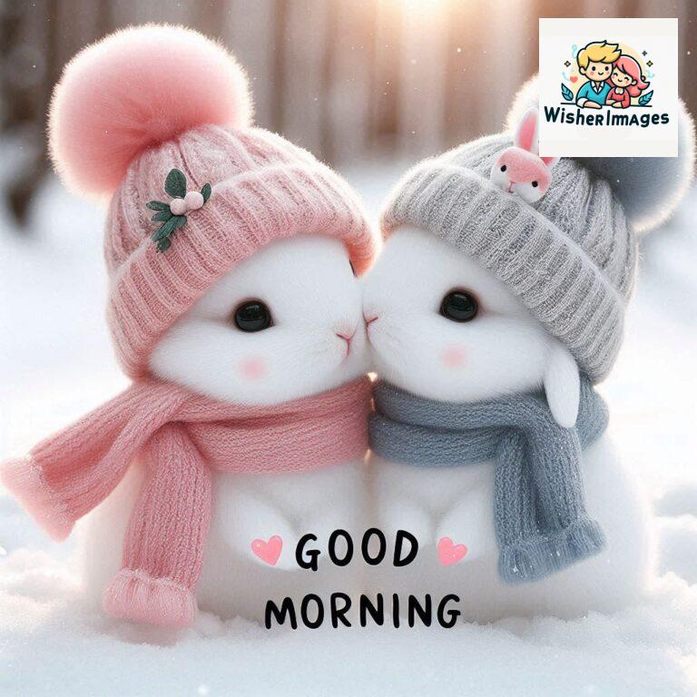 cute rabbit couple cartoon bunny good morning images rabbit good morning images funny (22)