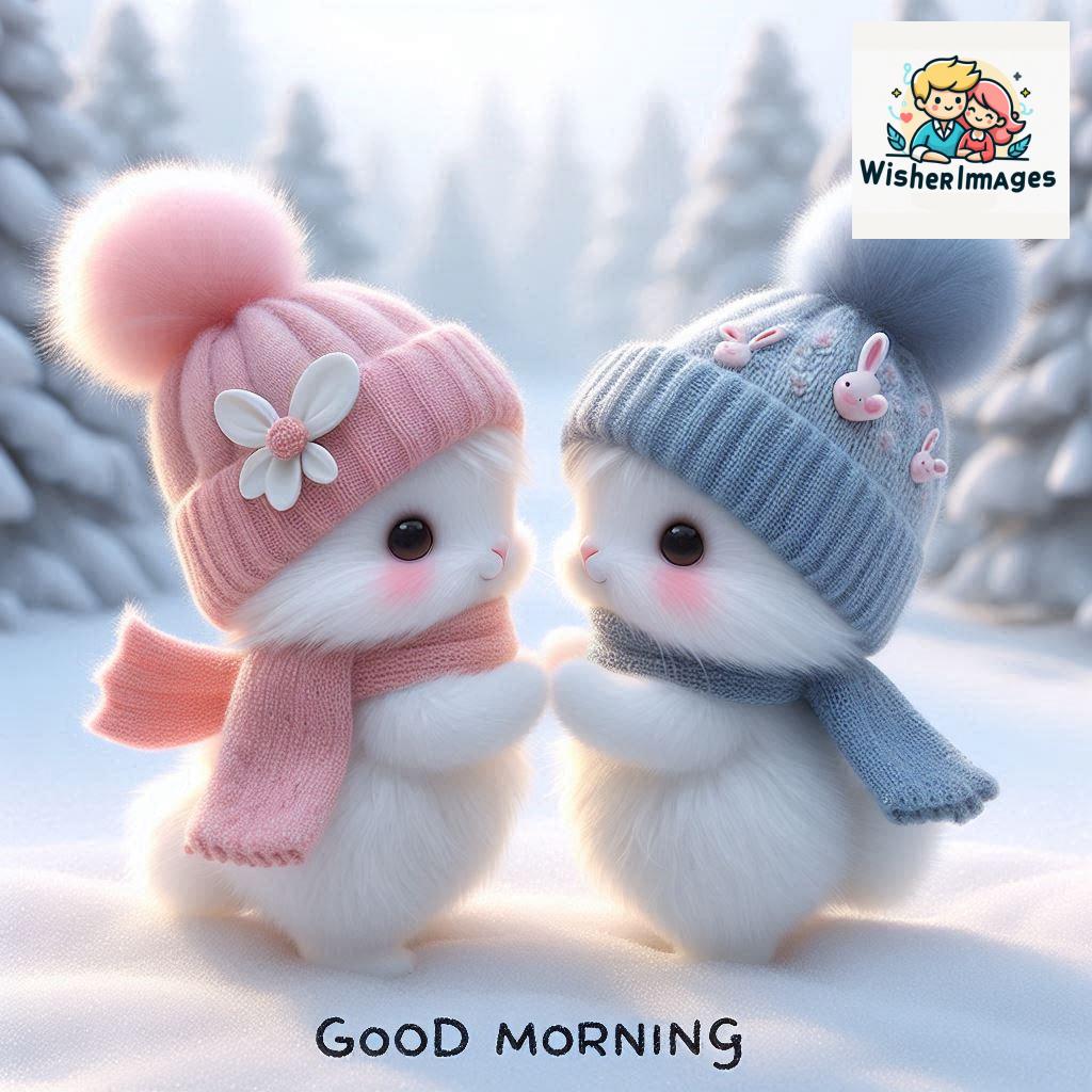 cute rabbit couple cartoon bunny good morning images rabbit good morning images funny (23)