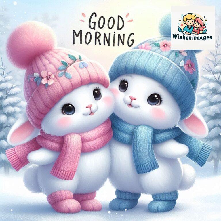 cute rabbit couple cartoon bunny good morning images rabbit good morning images funny (25)