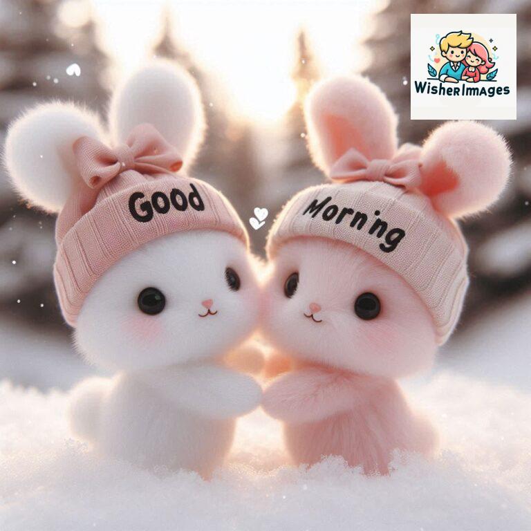 cute rabbit couple cartoon bunny good morning images rabbit good morning images funny (26)