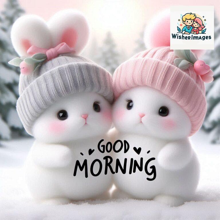 cute rabbit couple cartoon bunny good morning images rabbit good morning images funny (27)