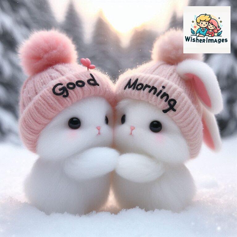 cute rabbit couple cartoon bunny good morning images rabbit good morning images funny (28)