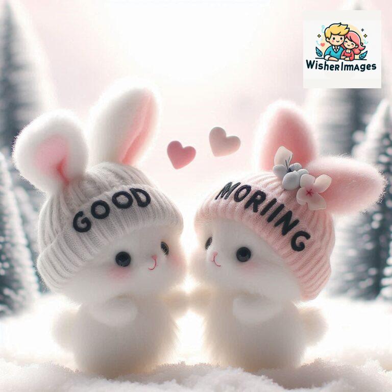 cute rabbit couple cartoon bunny good morning images rabbit good morning images funny (3)