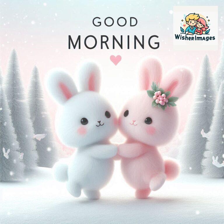 cute rabbit couple cartoon bunny good morning images rabbit good morning images funny (30)