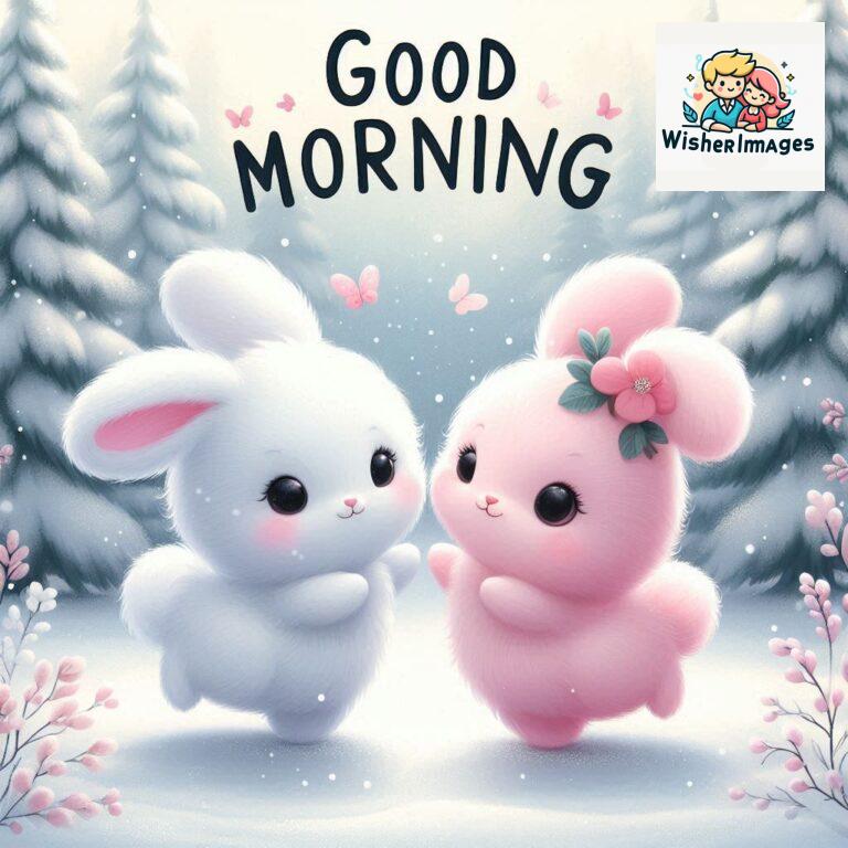 cute rabbit couple cartoon bunny good morning images rabbit good morning images funny (33)