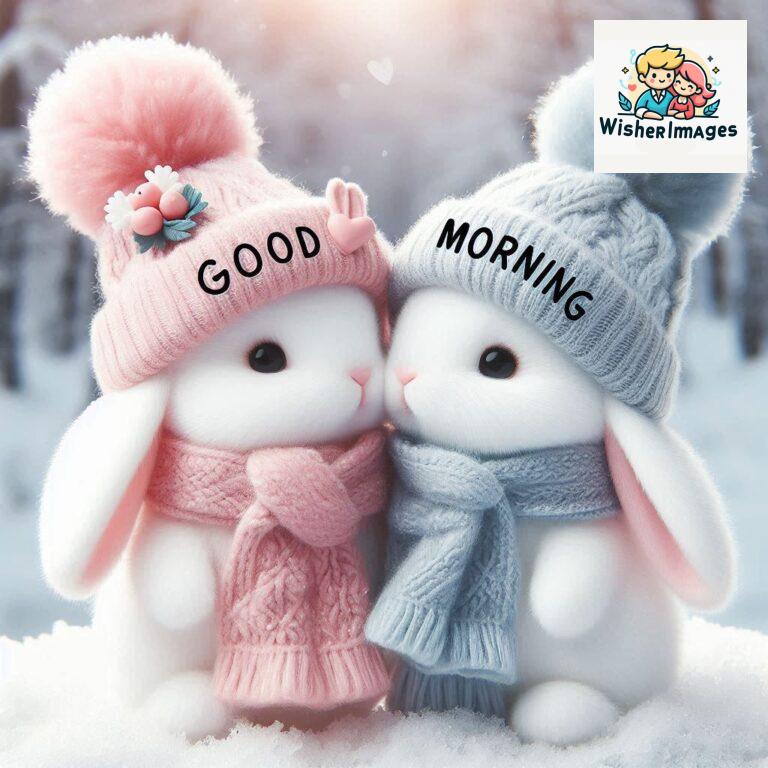 cute rabbit couple cartoon bunny good morning images rabbit good morning images funny (34)