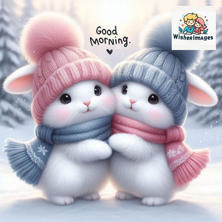 cute rabbit couple cartoon bunny good morning images rabbit good morning images funny (35)