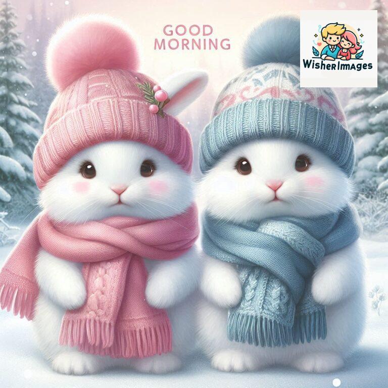 cute rabbit couple cartoon bunny good morning images rabbit good morning images funny (37)