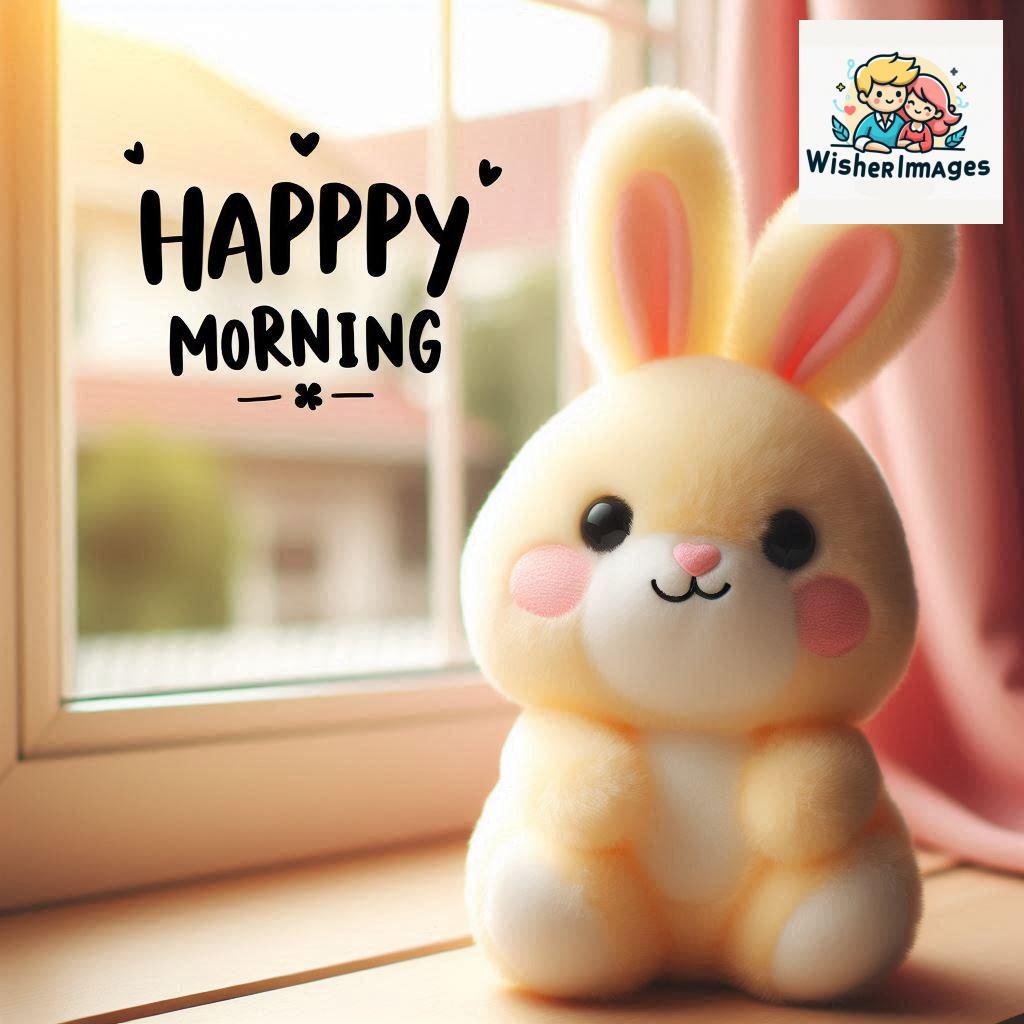 cute rabbit couple cartoon bunny good morning images rabbit good morning images funny (38)