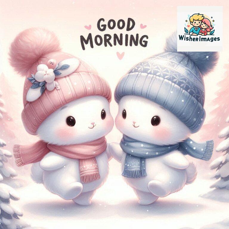 cute rabbit couple cartoon bunny good morning images rabbit good morning images funny (38)