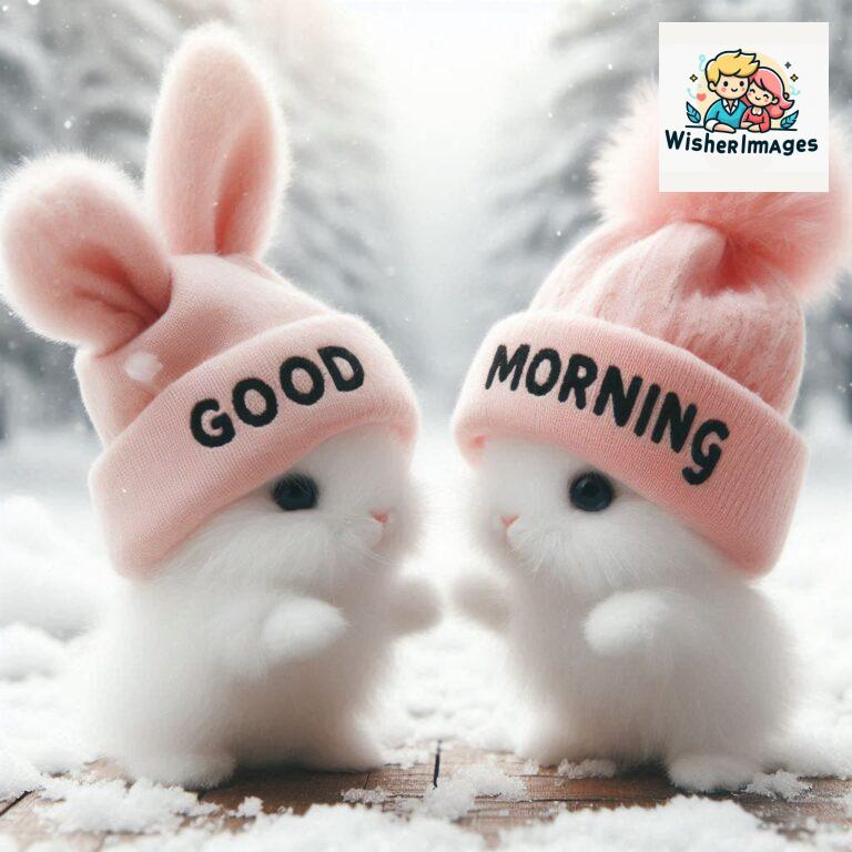 cute rabbit couple cartoon bunny good morning images rabbit good morning images funny (4)