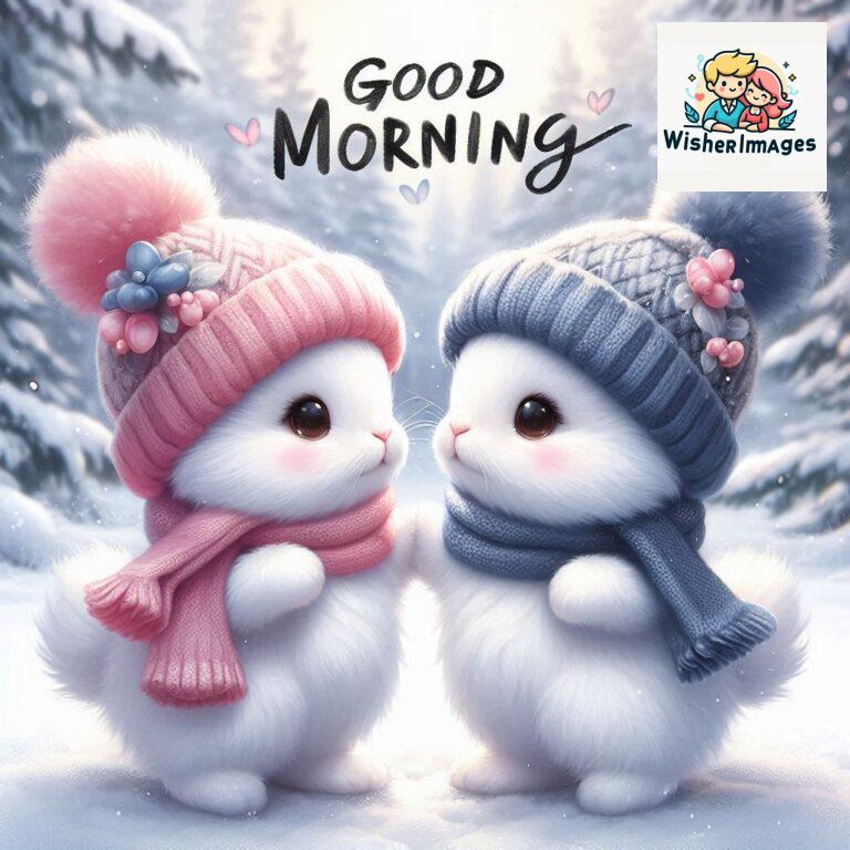 cute rabbit couple cartoon bunny good morning images rabbit good morning images funny (40)