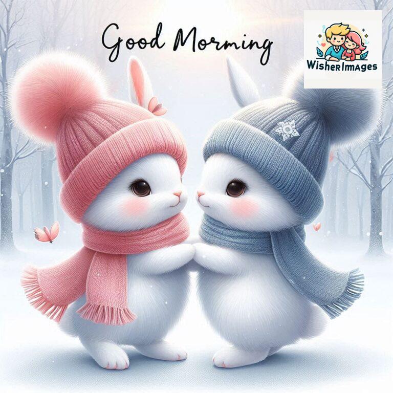 cute rabbit couple cartoon bunny good morning images rabbit good morning images funny (41)