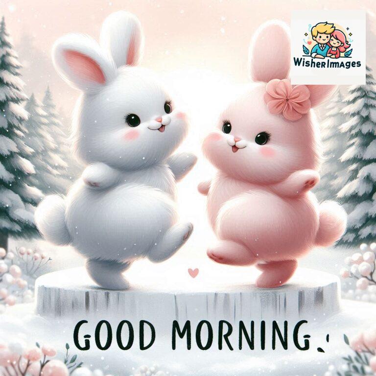 cute rabbit couple cartoon bunny good morning images rabbit good morning images funny (45)