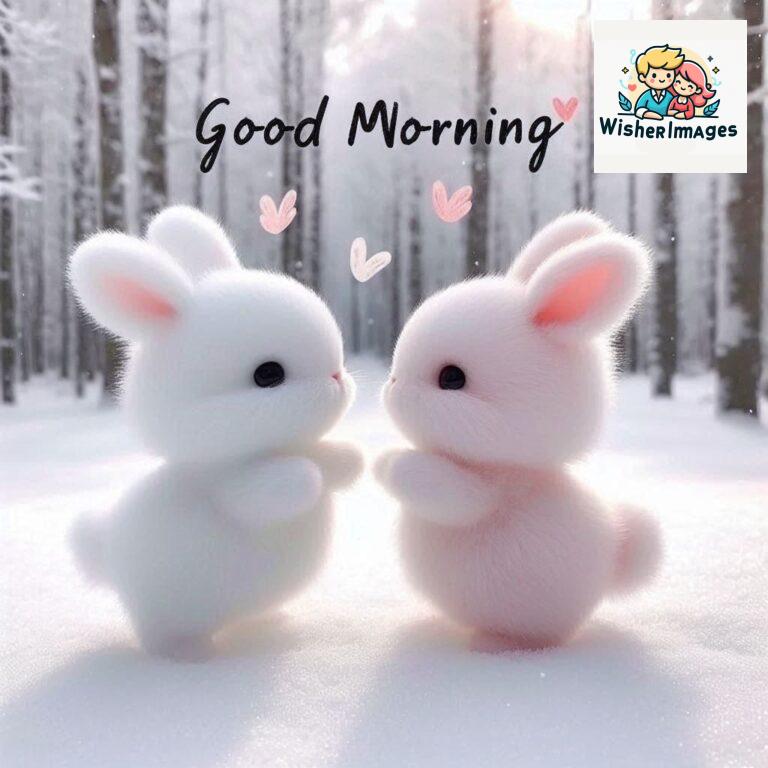 cute rabbit couple cartoon bunny good morning images rabbit good morning images funny (47)