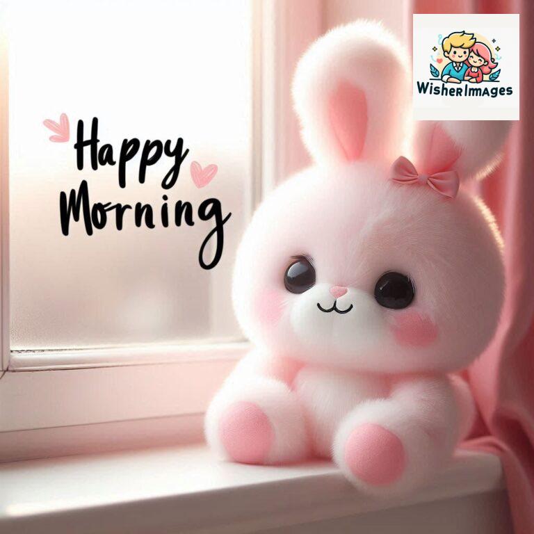 cute rabbit couple cartoon bunny good morning images rabbit good morning images funny (48)