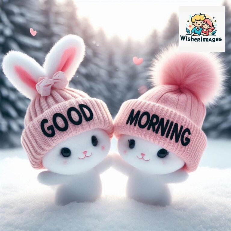 cute rabbit couple cartoon bunny good morning images rabbit good morning images funny (5)