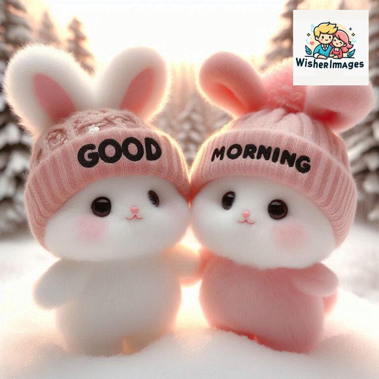 cute rabbit couple cartoon bunny good morning images rabbit good morning images funny (51)