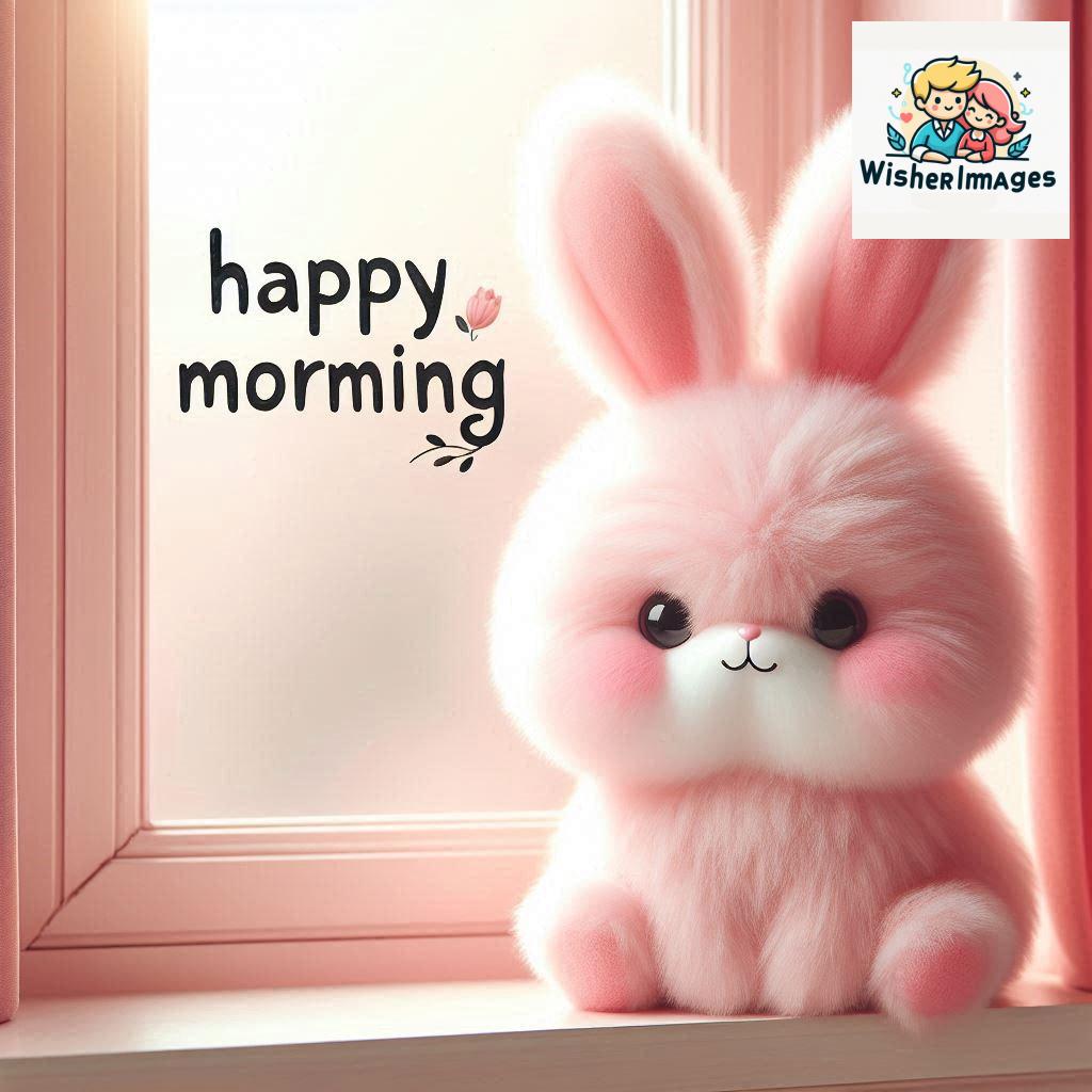 cute rabbit couple cartoon bunny good morning images rabbit good morning images funny (52)