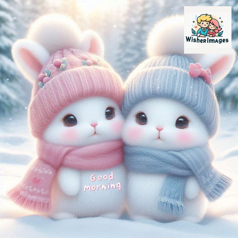 cute rabbit couple cartoon bunny good morning images rabbit good morning images funny (52)