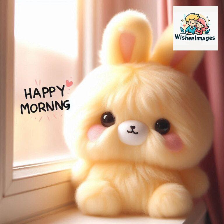 cute rabbit couple cartoon bunny good morning images rabbit good morning images funny (59)