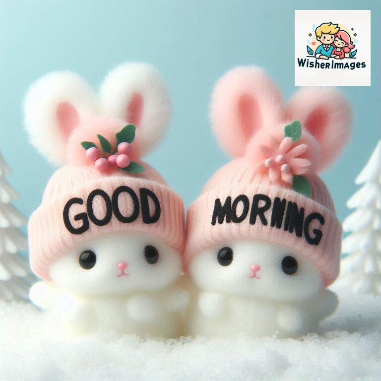 cute rabbit couple cartoon bunny good morning images rabbit good morning images funny (6)