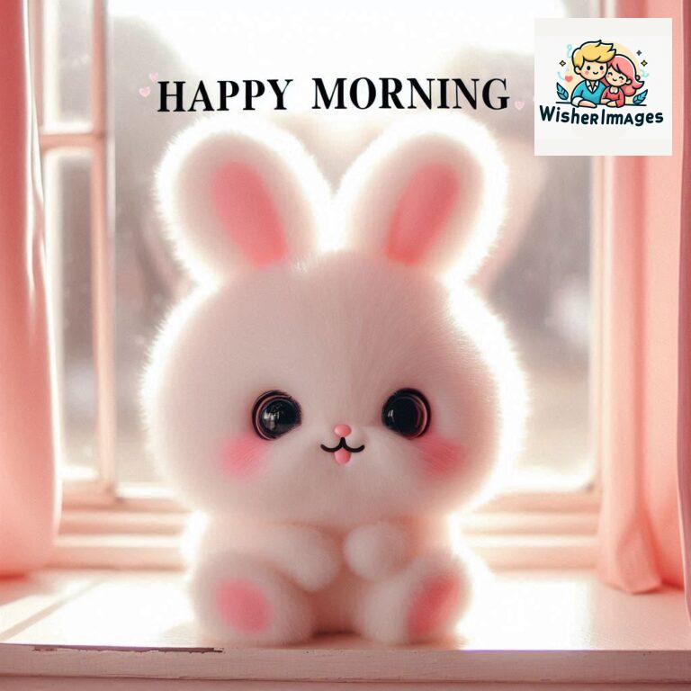 cute rabbit couple cartoon bunny good morning images rabbit good morning images funny (65)