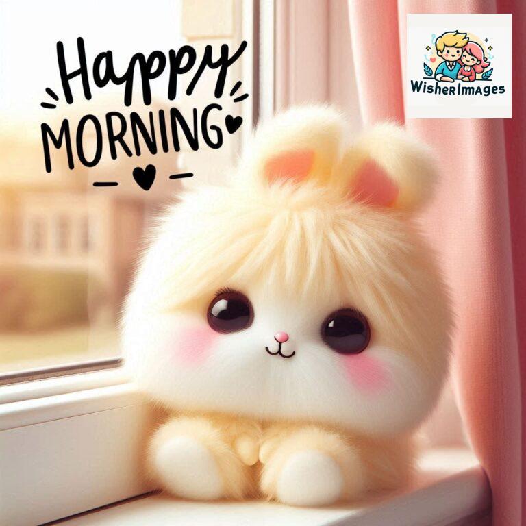 cute rabbit couple cartoon bunny good morning images rabbit good morning images funny (80)