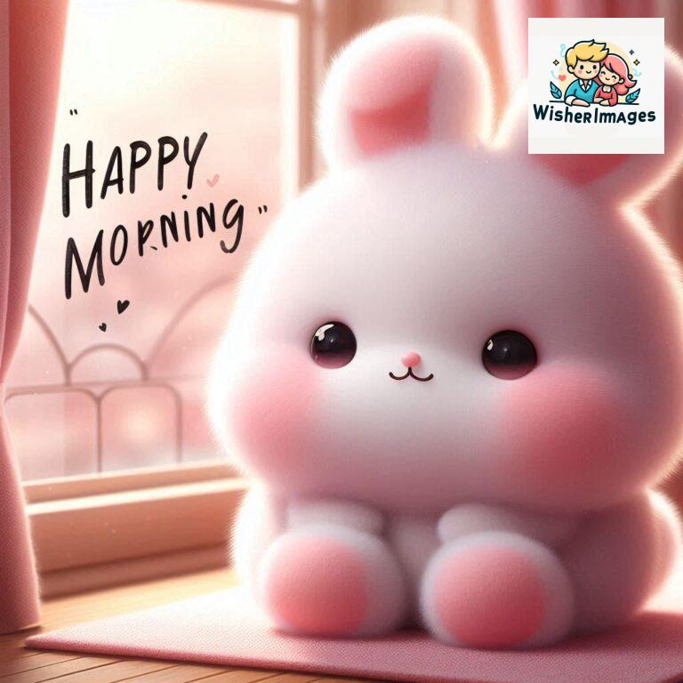 cute rabbit couple cartoon bunny good morning images rabbit good morning images funny (86)