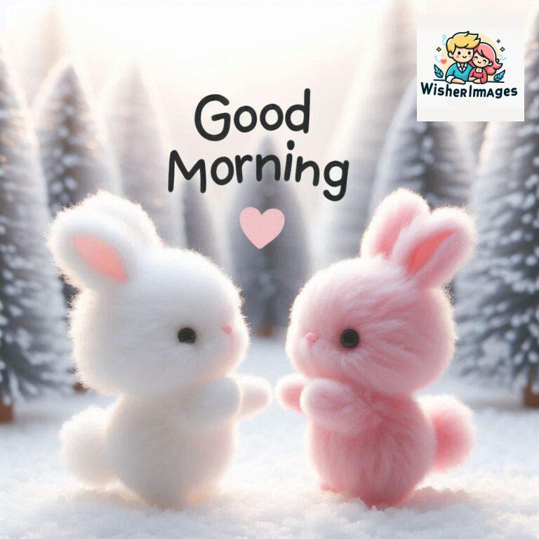 cute rabbit couple cartoon bunny good morning images rabbit good morning images funny (9)