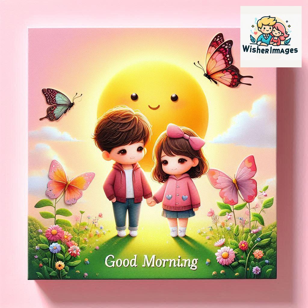 good morning cute couple love images d cartoon couple wallpaper download (52)