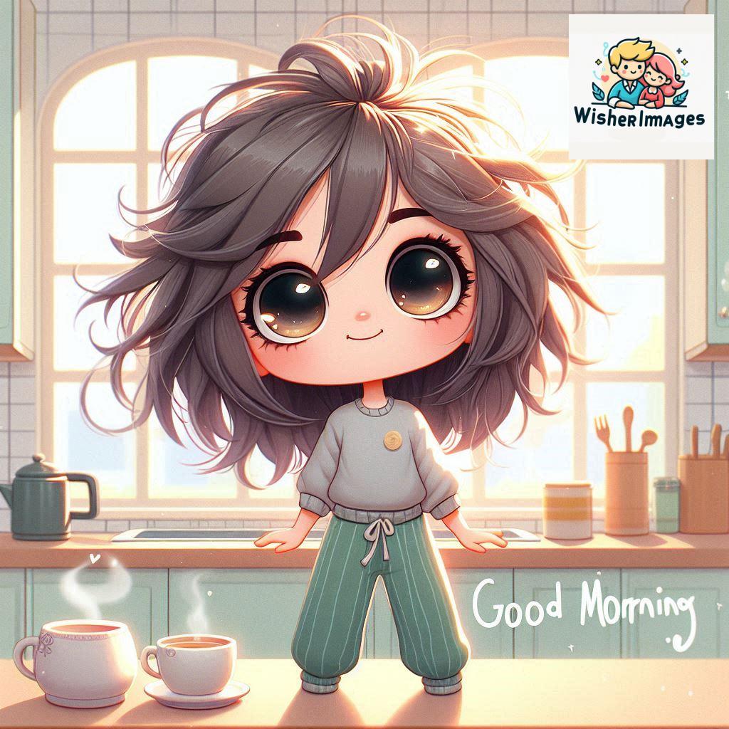 little girl good morning wish flowers smile nature coffee happy bright day positive start sunshine message photo love pic greeting image cheerful blessing warm (125)