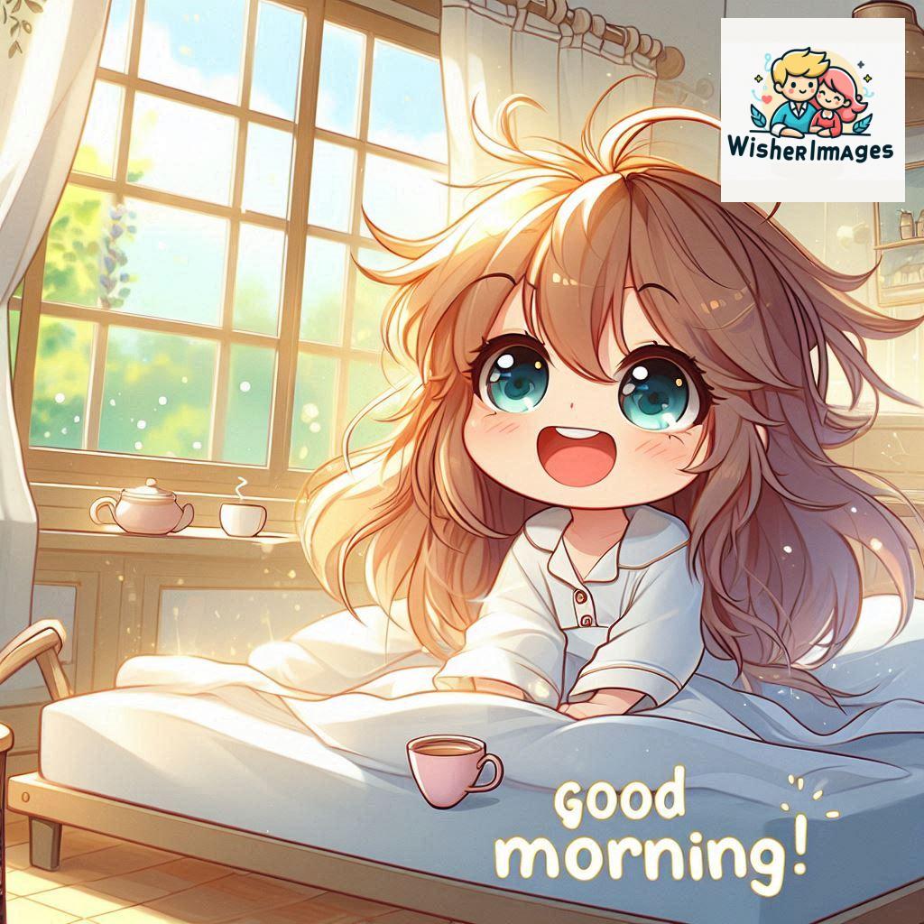 little girl good morning wish flowers smile nature coffee happy bright day positive start sunshine message photo love pic greeting image cheerful blessing warm (17)