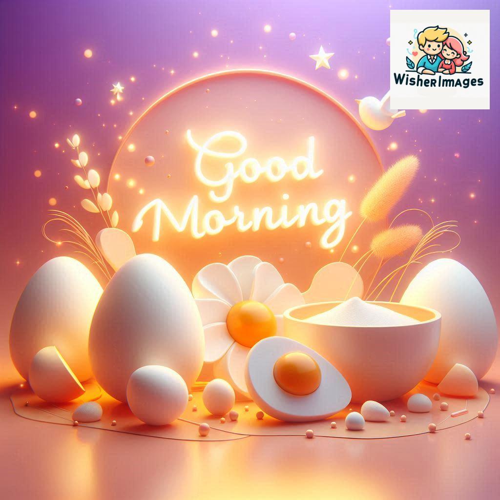 Bright and Cheerful 3D Good Morning Design with Hearts and flowers with colour full light setup with good morning Flowers (46)