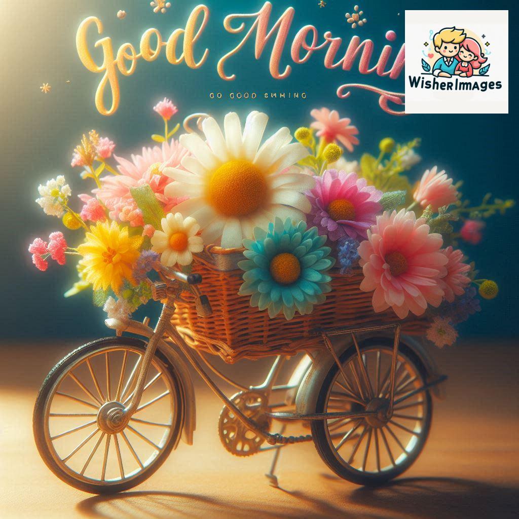 free good morning images for whatsapp miniature bicycle with flowers good morning sunrise.jpg (102)