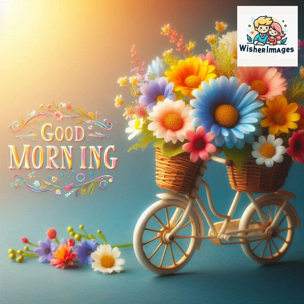 free good morning images for whatsapp miniature bicycle with flowers good morning sunrise.jpg (103)