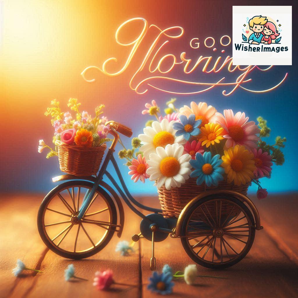 free good morning images for whatsapp miniature bicycle with flowers good morning sunrise.jpg (128)