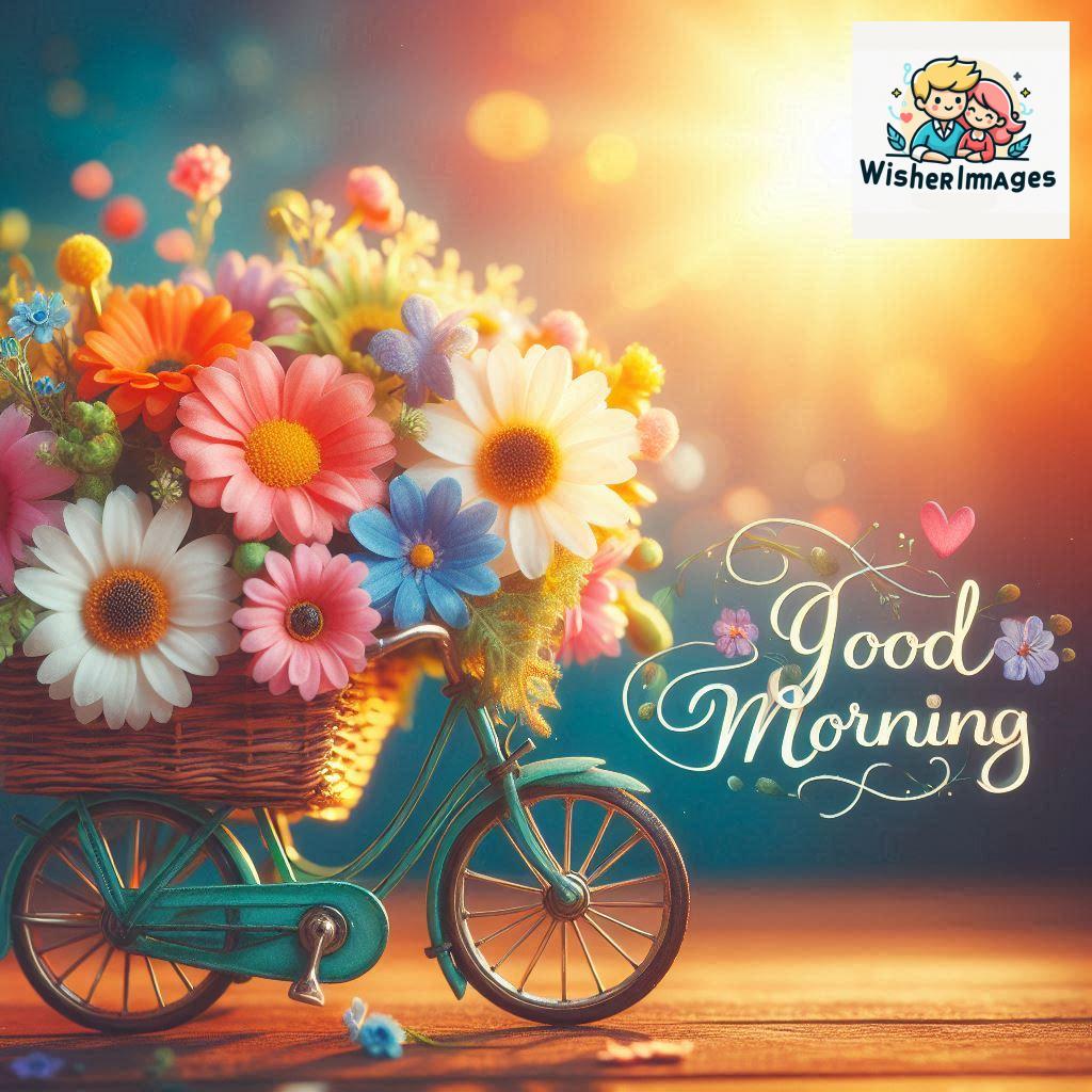 free good morning images for whatsapp miniature bicycle with flowers good morning sunrise.jpg (134)